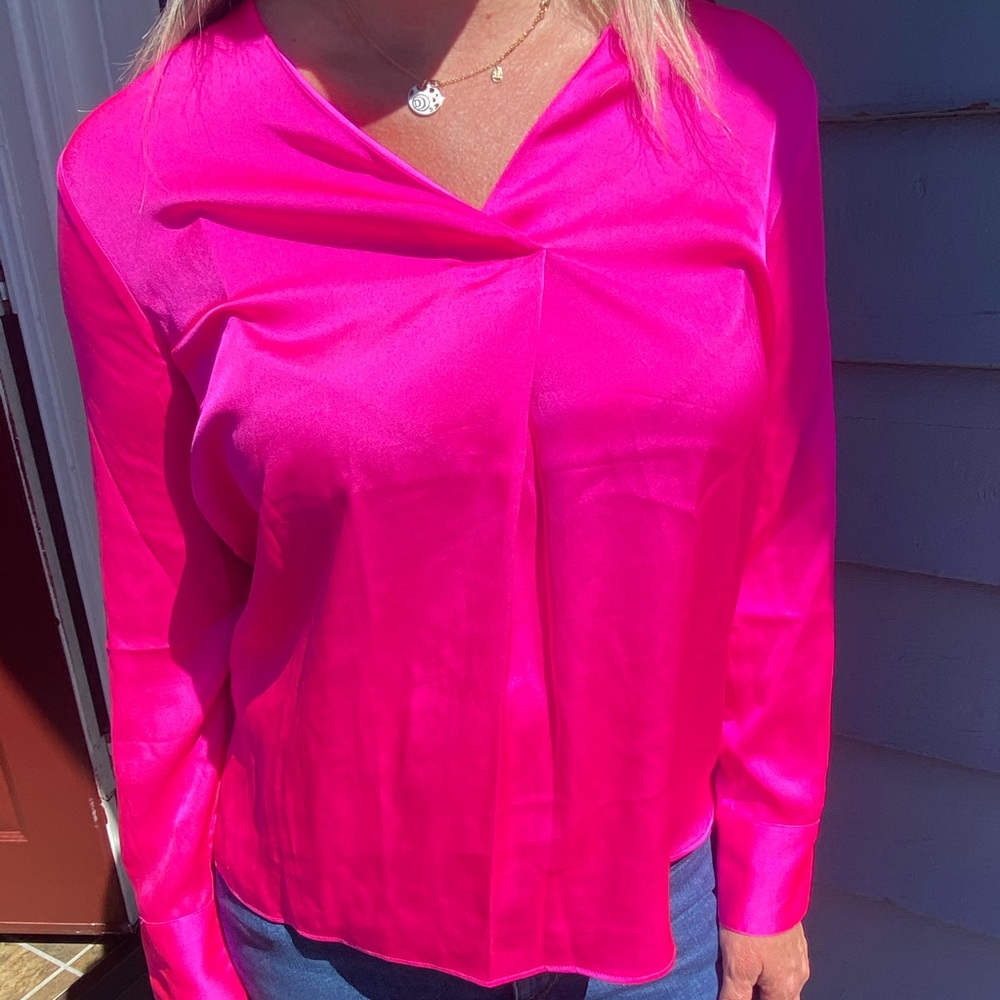 Banana Republic Hot Pink Blouse